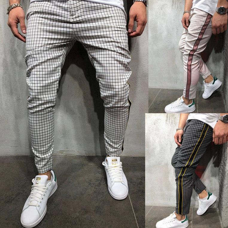 Pantaloni da uomo con nastro laterale a righe sportive casual - Ame Morena