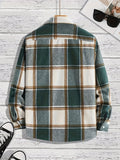 Cappotto camicia a quadri casual versatile - Ame Morena