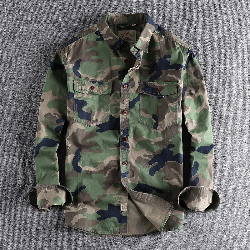 Camicia a maniche lunghe Camouflage - Ame Morena