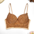 Top sexy con scollo a V in stile reggiseno con diamanti leggeri - Ame Morena