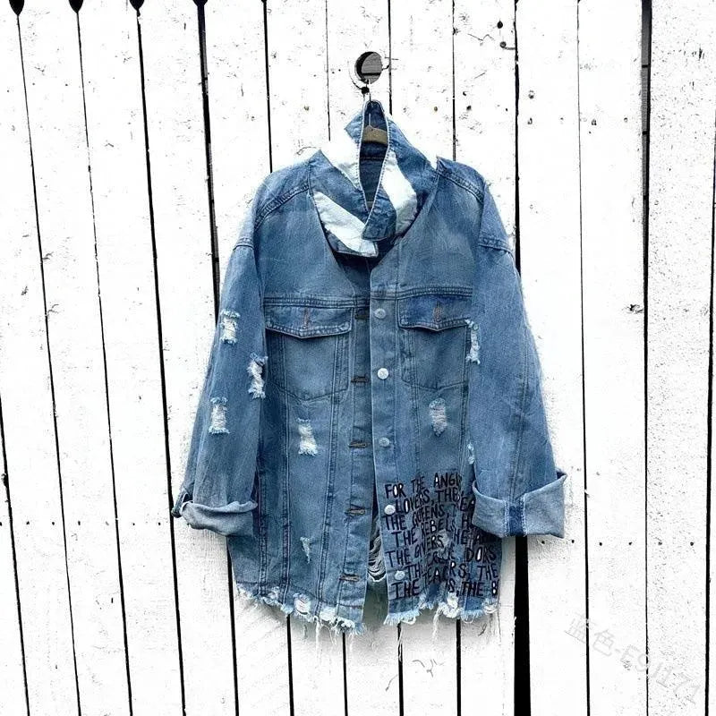 Giacca di jeans strappata Ame Morena