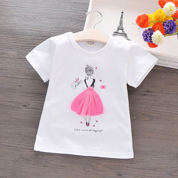 T-shirt in cotone a maniche corte per bambini