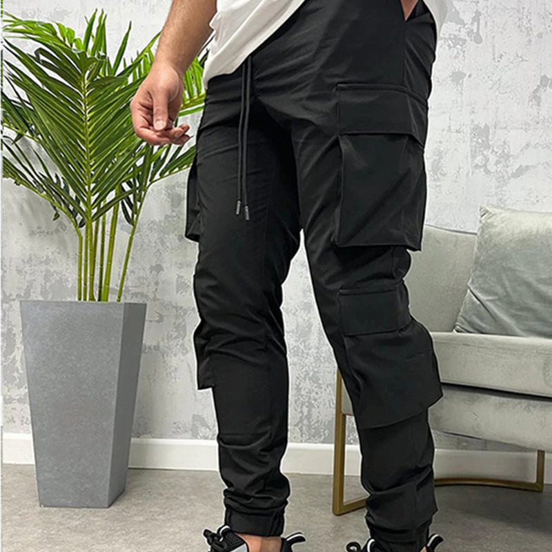 Pantaloni da uomo elasticizzati con fascia alla caviglia - Ame Morena