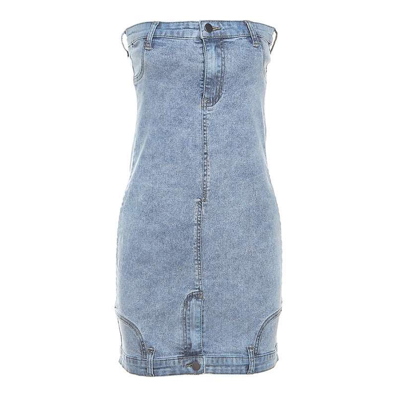 Abito a tubino in denim