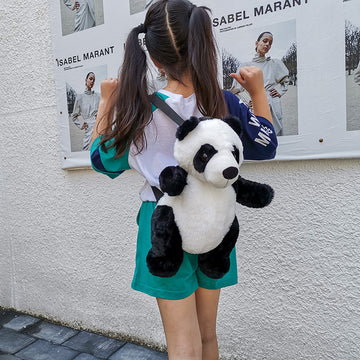 Zaino in peluche a forma di simpatico panda