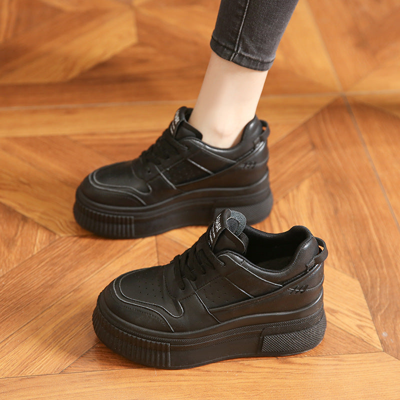 Sneaker traspirante con fondo spesso casual