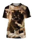 T-shirt da uomo stampa animalier 3D - Ame Morena