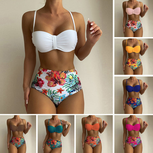 Swimsuit with floral print