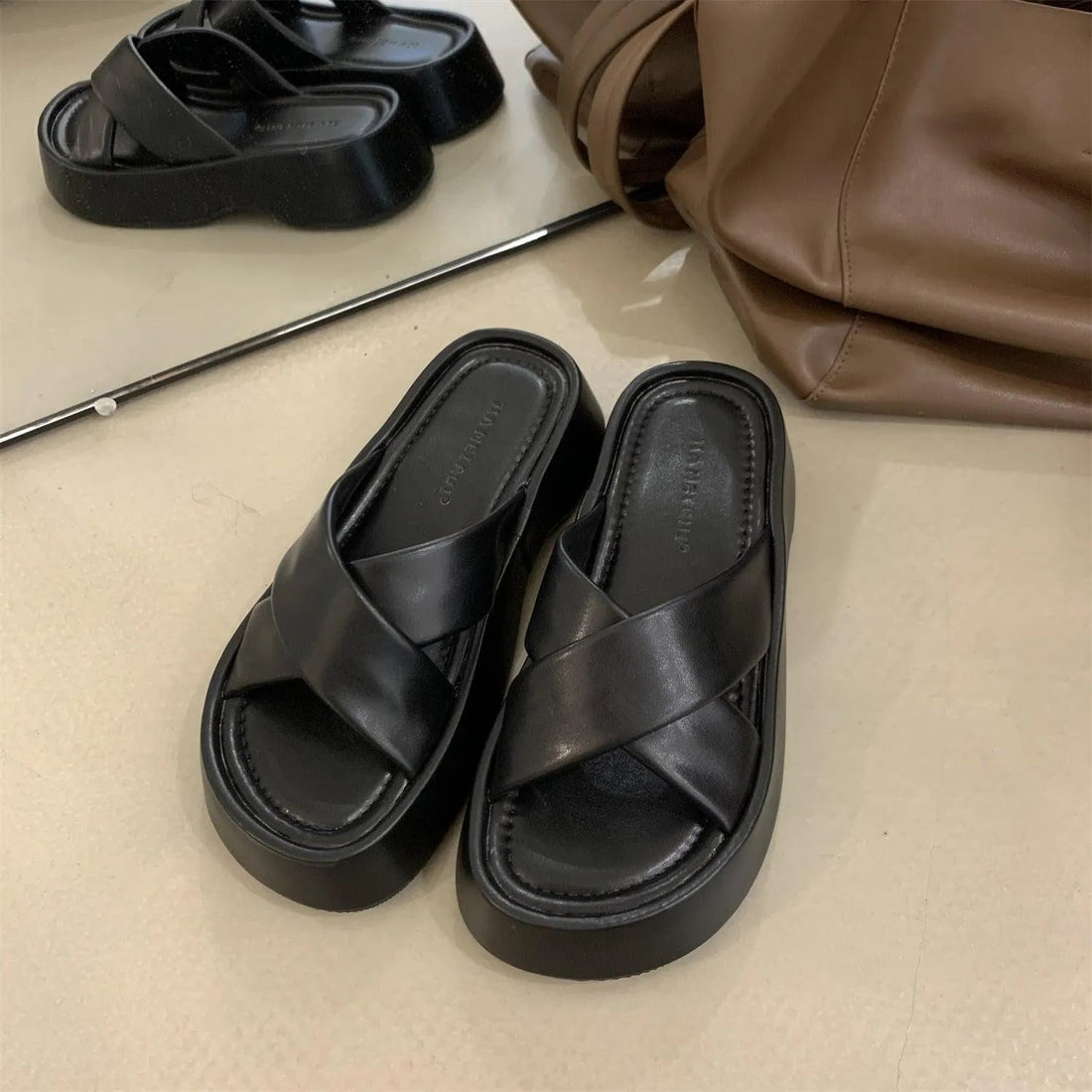 Pantofole con plateau - Ame Morena