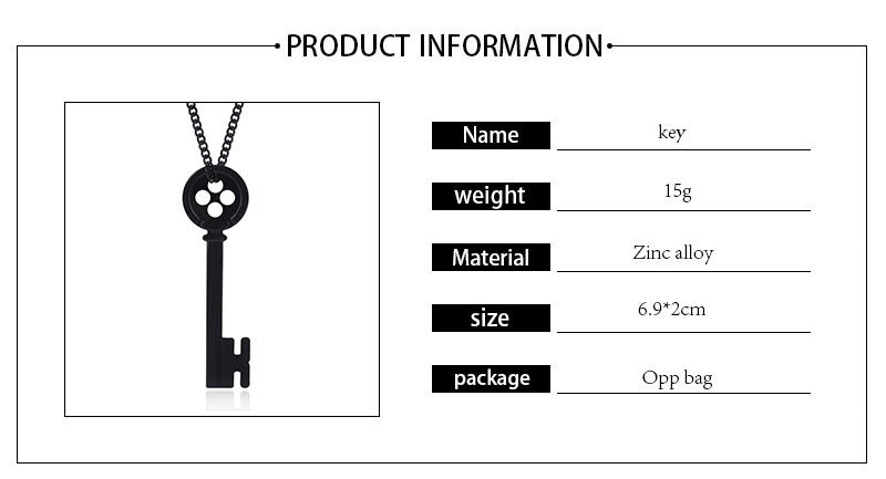 Ciondolo chiave nera