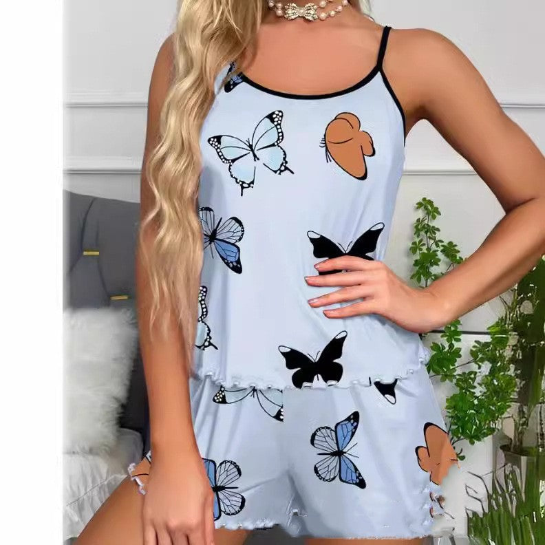 Butterfly print pajamas