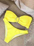 Bikini donna 2 pezzi con dettaglio centrale