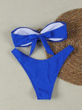 Bikini donna 2 pezzi con dettaglio centrale