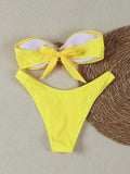 Bikini donna 2 pezzi con dettaglio centrale