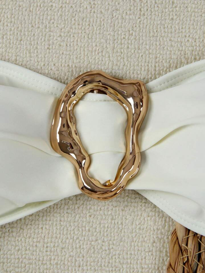 Bikini donna 2 pezzi con dettaglio centrale