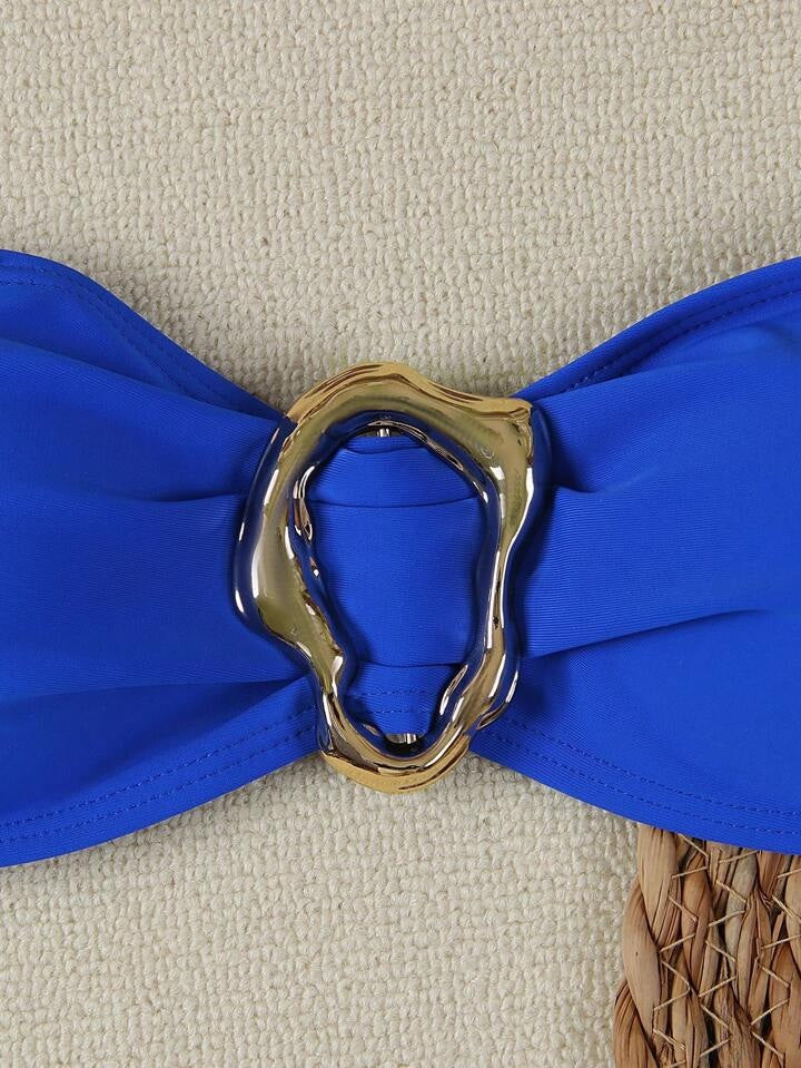 Bikini donna 2 pezzi con dettaglio centrale