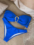Bikini donna 2 pezzi con dettaglio centrale