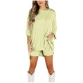 Completo Donna Oversize Estivo 2 Pezzi T-shirt + Shorts