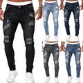 Jeans Skinny Strappati da Uomo