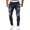 Jeans Skinny Strappati da Uomo