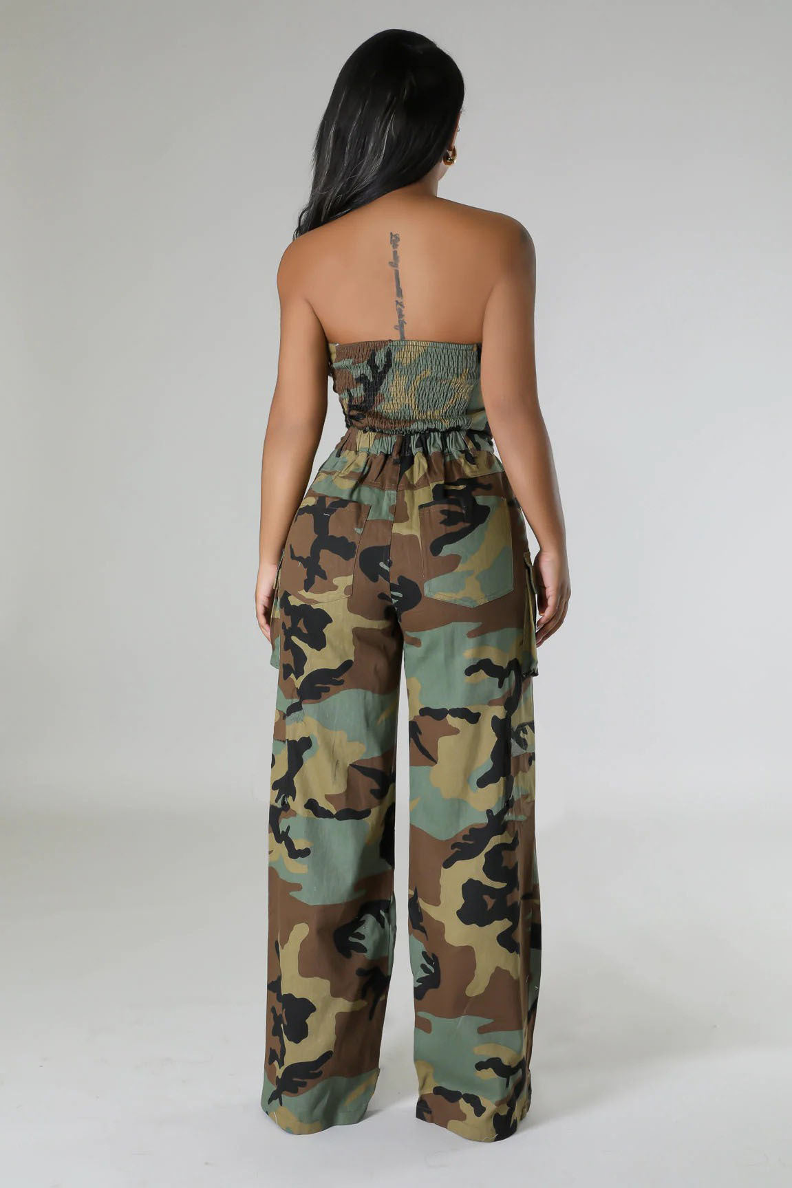 Completo di pantaloni e top Camouflage - Ame Morena