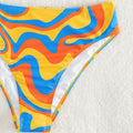 Costume da bagno bikini multicolore con scollo incrociato da donna - Ame Morena