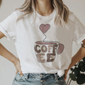 T-shirt con lettere, girocollo allentato - Ame Morena