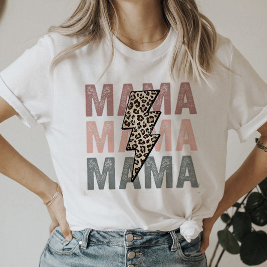 T-shirt con lettere, girocollo allentato - Ame Morena