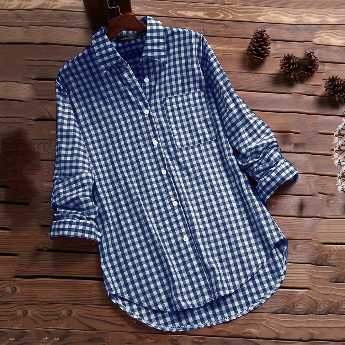 Camicia a maniche lunghe scozzese