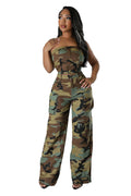 Completo di pantaloni e top Camouflage - Ame Morena