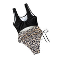 Costume intero da bagno con stampa leopardata da donna - Ame Morena