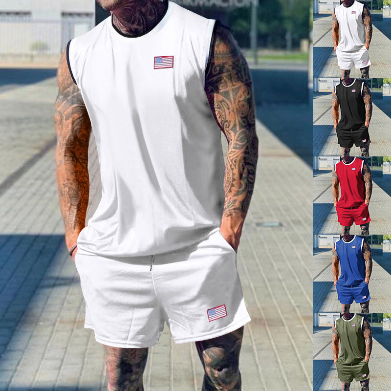 Set di Pantaloncini sportivi casual e maniche corte da uomo - Ame Morena