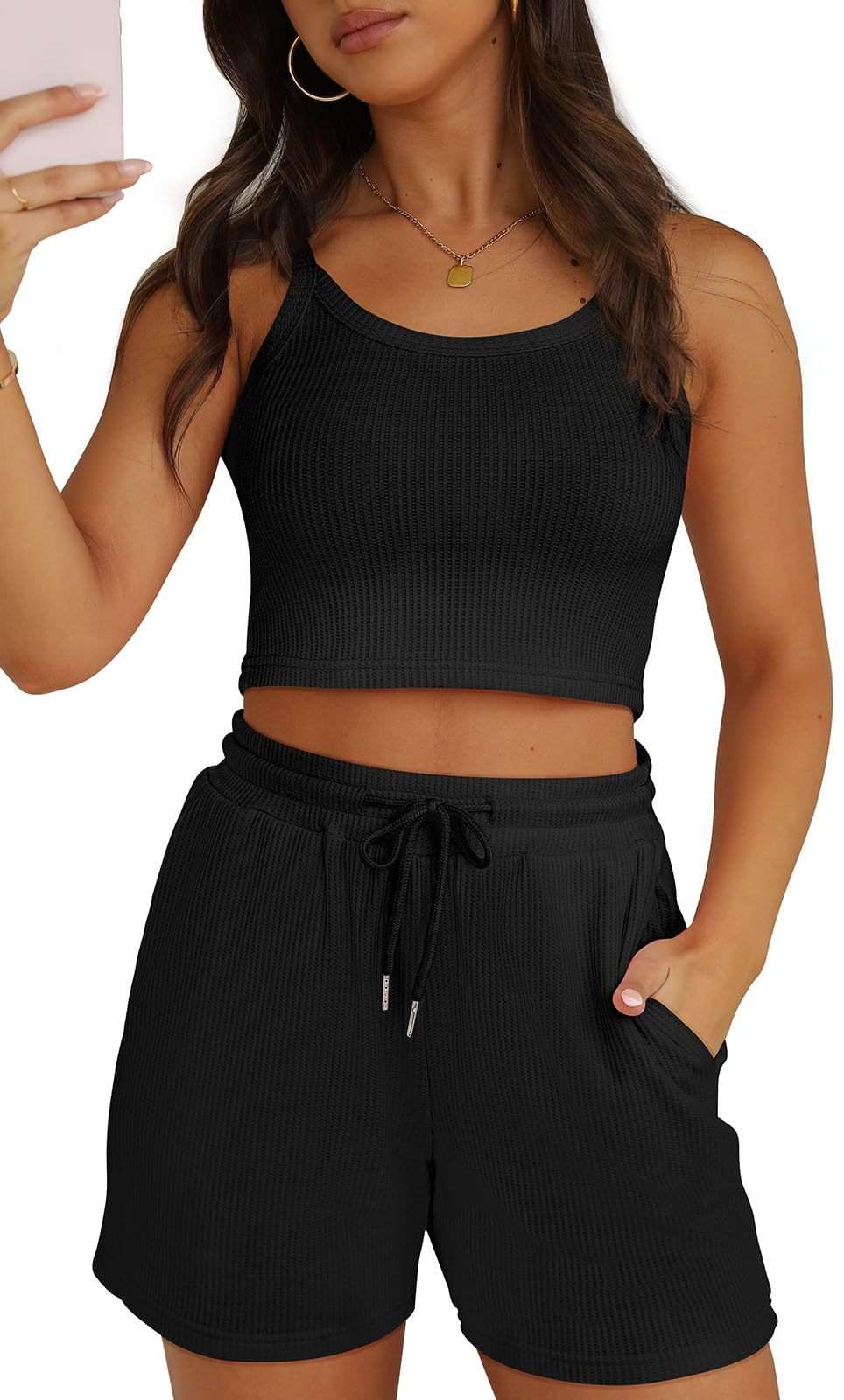 2 pezzi Top e pantaloncini leggeri donna - Ame Morena