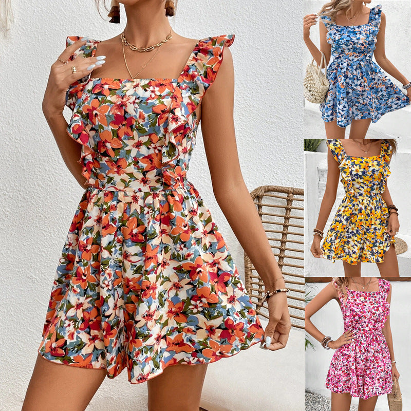 Summer dress with flowers