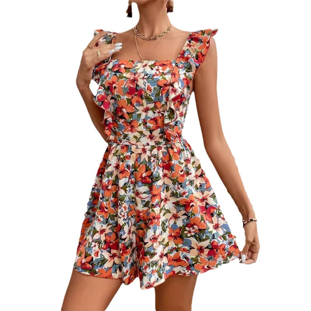 Summer dress with flowers