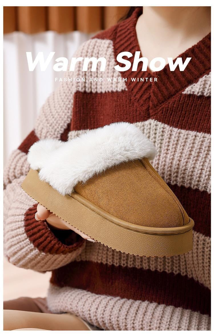 Pantofole Invernali Calde con Suola Spessa Antiscivolo