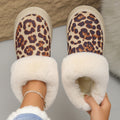 Pantofole leopardate invernali donna