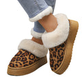 Pantofole leopardate invernali donna