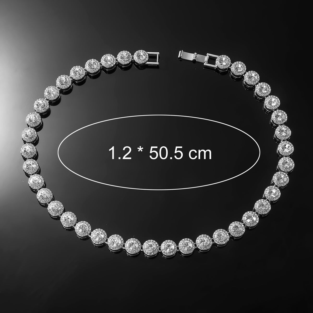 Set Collana e Braccialetto con Strass – Effetto Oro o Argento
