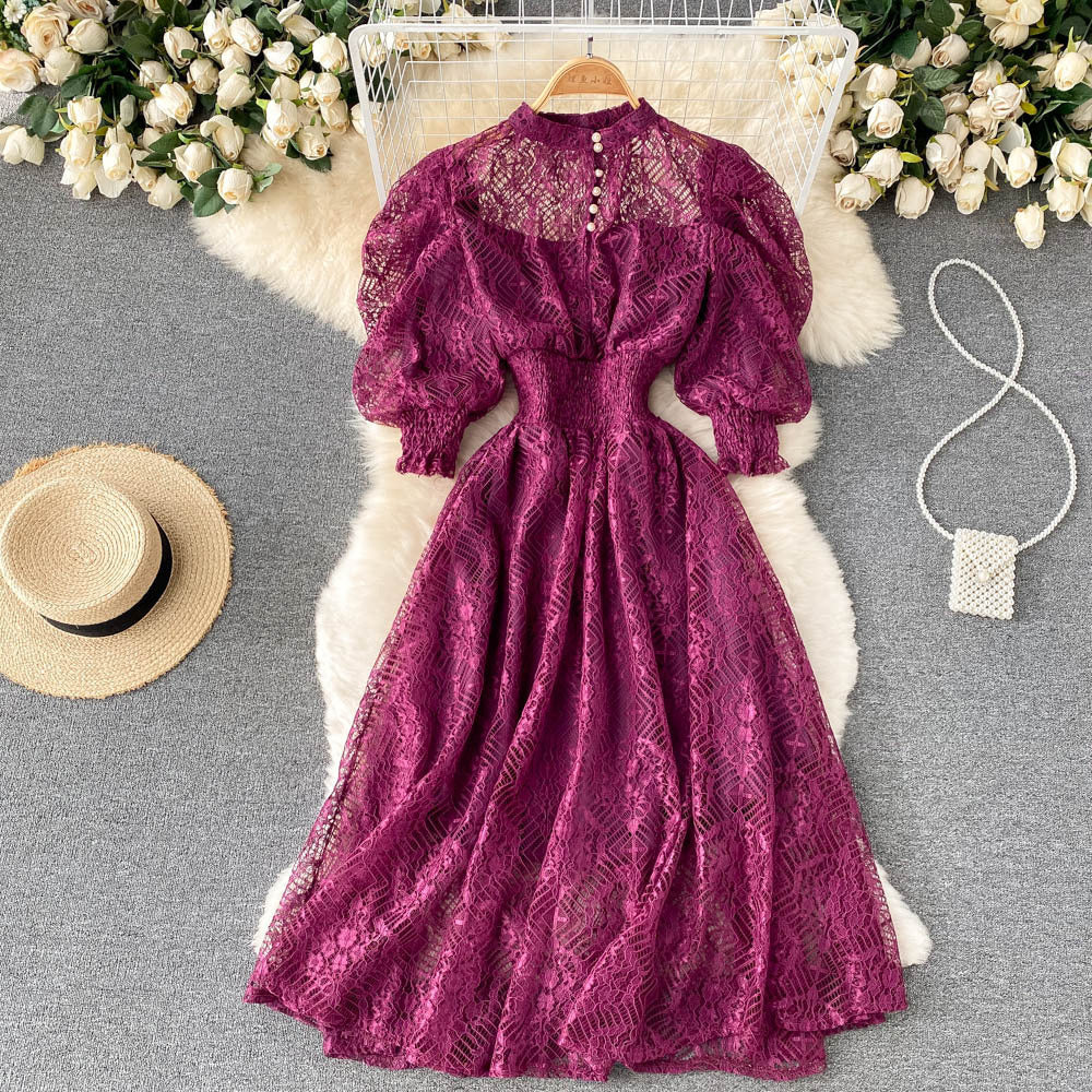 Elegant Vintage Lace Dress