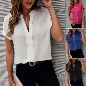 Camicia casual in tinta unita da donna - Ame Morena