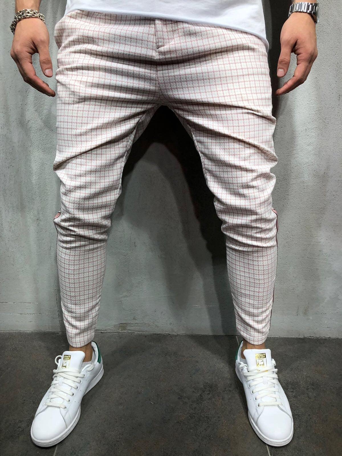 Pantaloni da uomo con nastro laterale a righe sportive casual - Ame Morena