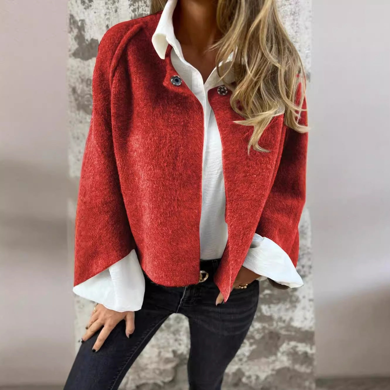 Cardigan da donna con maniche a pipistrello