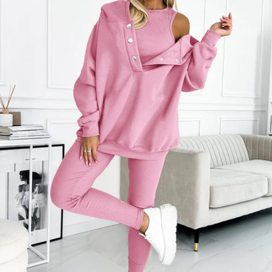 Set da donna con cappuccio e pantaloni