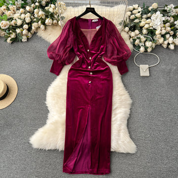 Vintage velvet dress