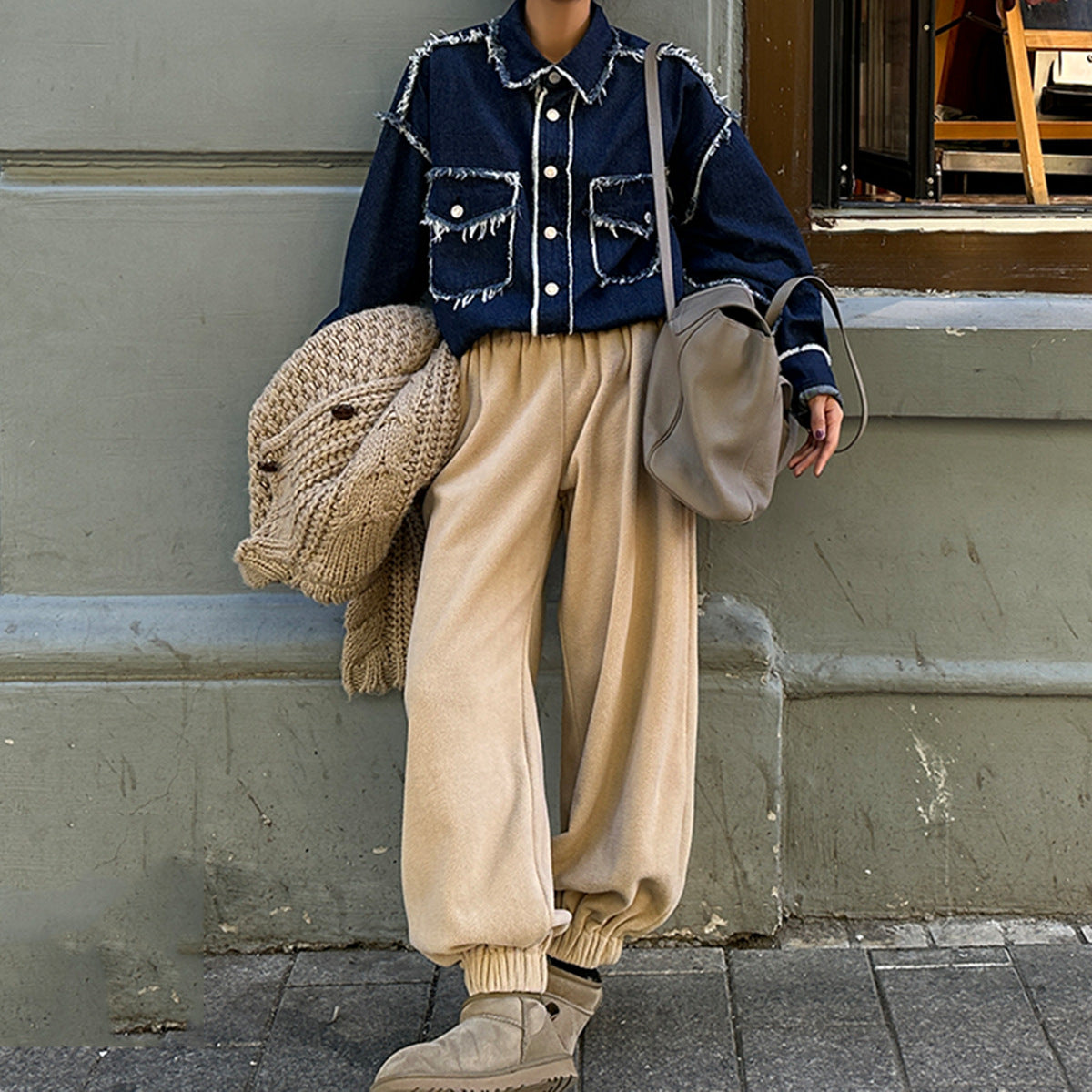 Cappotto casual a maniche lunghe ampio da donna - Ame Morena