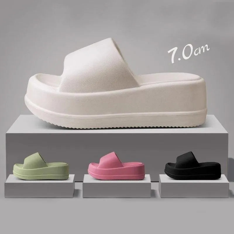 Pantofole piatte con tacco alto da 7 cm - Ame Morena